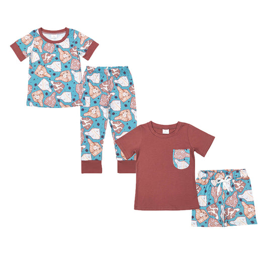 Kids Boys Western Design Matching Clothing Set