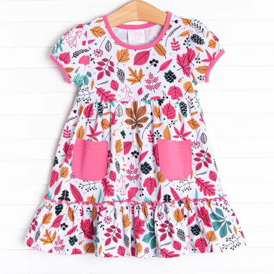 Baby Girls Floral Short Sleeve Dress Preorder 3 MOQ