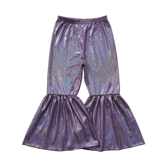 P0193 Girls Fashion dark purple disco pants p