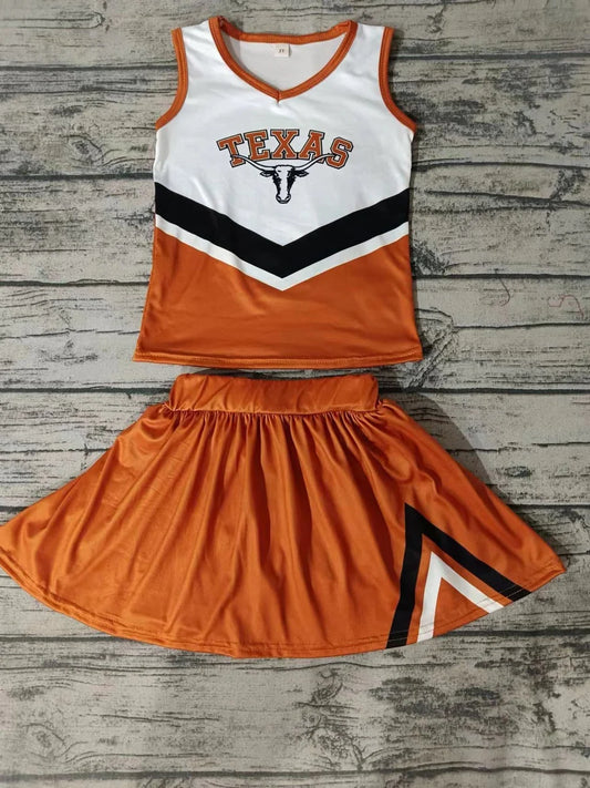 Football Team Texas Skirt Set Pre-order 3 MOQ