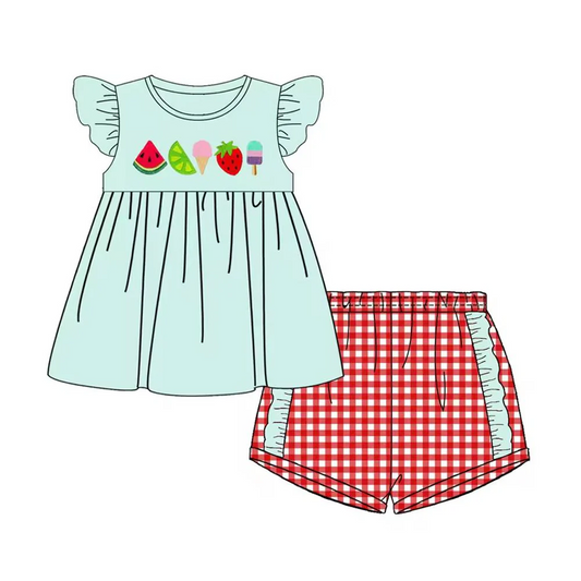 Baby Girls Summer Fruit  outfit Deadline Time :  19th May ）