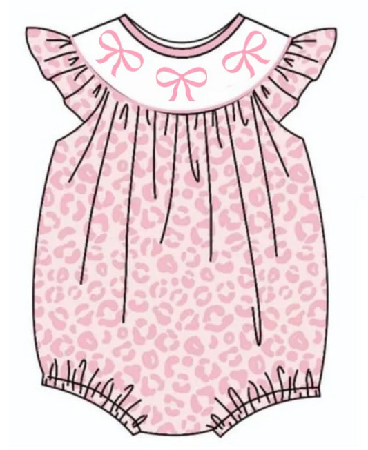 Baby Girls Summer Pink Bow Romper Deadline Time :  19th May