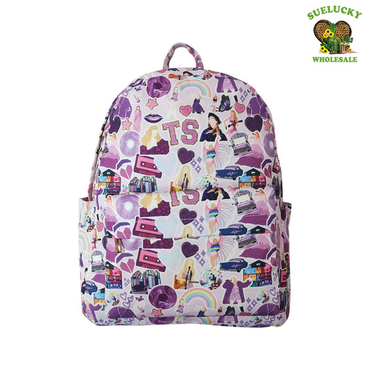 BA0172 Kids Girls Backpack Swiftie Singer Fans  Print School Bag