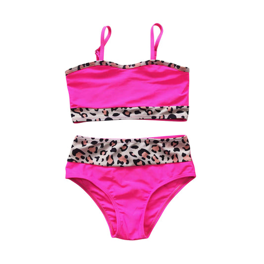 S0138 Baby Girls Summer Swimsuit Hot Pink Bathing Suit