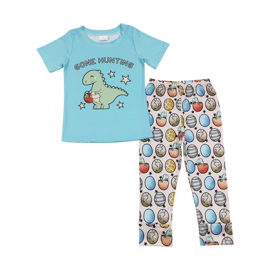 BSPO0202 Cute Baby Boys Gone Hunting Easter Egg Outfit