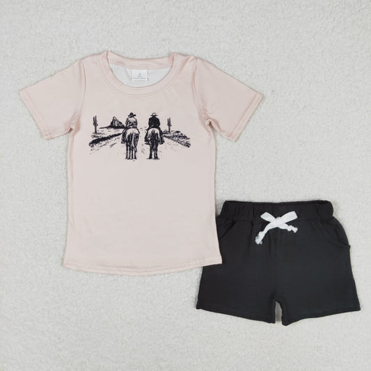 BSSO0499 Western Design Baby Boys Shorts Set