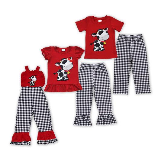 Kids Boys Girls Cute Cow Outfit and Jumpsuit