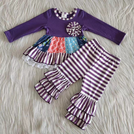 Baby Girls Vintage Purple Boutique outfit