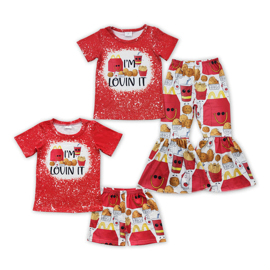 Sibling French Fries Clothes Set