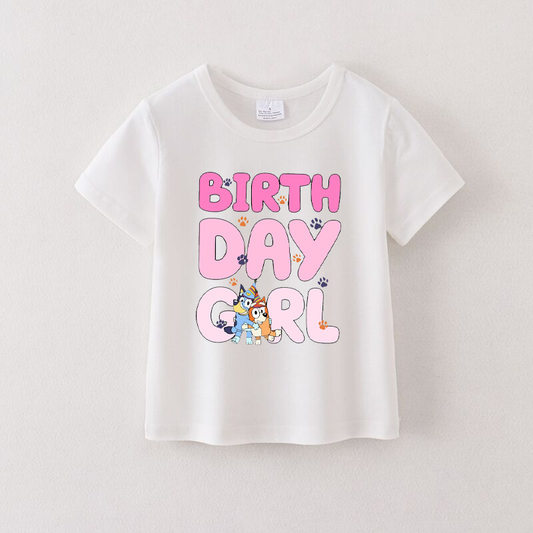 Birthday Girl Summer T-shirt Top Preorder 3 MOQ