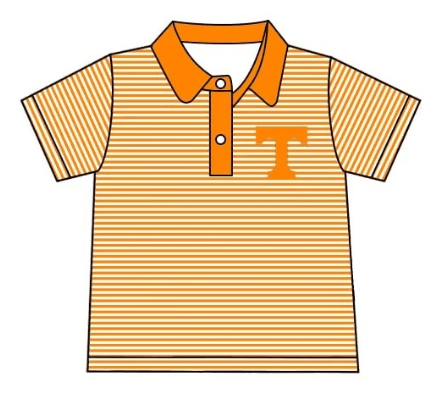 Football Team Boys Tennessee Polo Top ,Dealine Time : 20th May