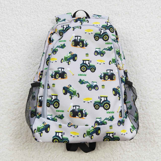 BA0085 Kids Boys Tractors Print Backpack Bag