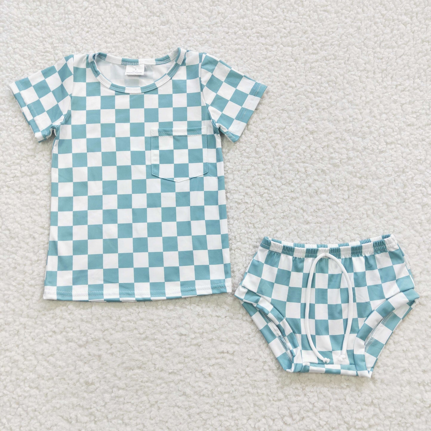 Toddler Baby Sibling Checker Bummie Set