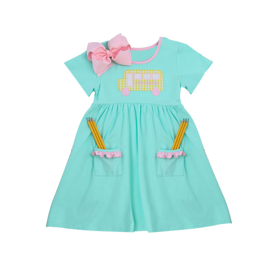 GSD1341  Baby Girls Back to School Pen Dress Pre-order