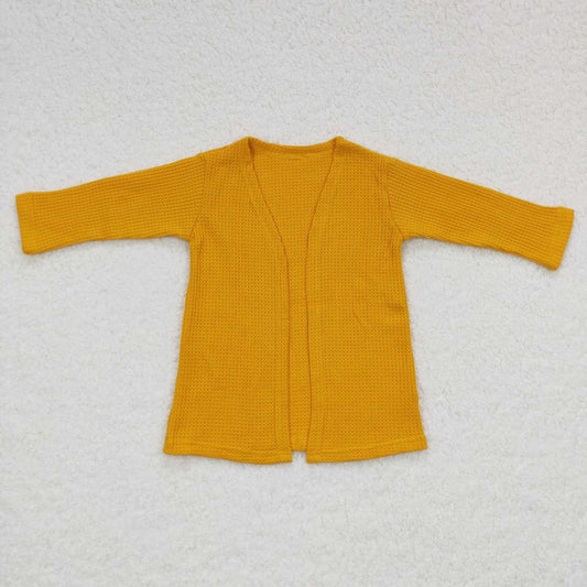GT0246 Girls Yellow Color Cardigen Coat