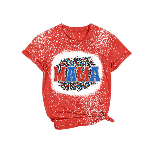 Preorder GT0455 Adult Mama  Red Short Sleeve T-shirt