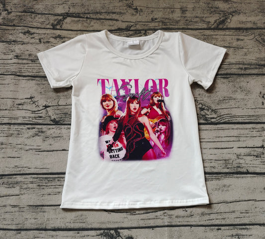 GT0604 Baby Girls Taylor Swift Short Sleeve T-shirt Top Pre-order