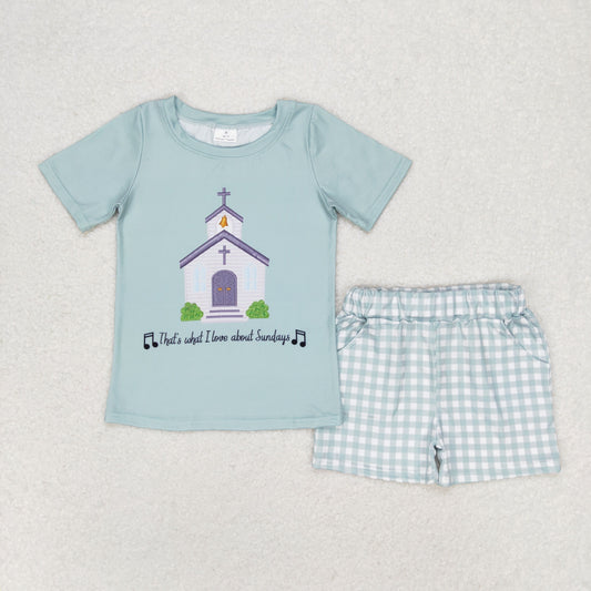Baby Boys Church Summer Shorts Outfit