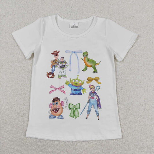 Sumemr Baby Girls Cartoon Toy T-shirt Top