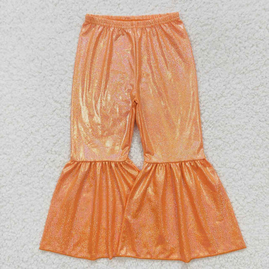 P0188 Girls Fashion Orange Color disco pants