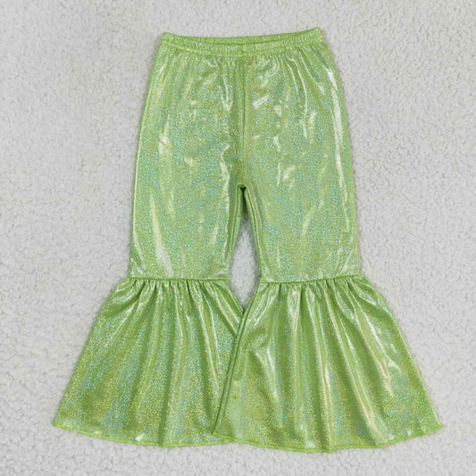 P0189 Girls Fashion Green Color disco pants