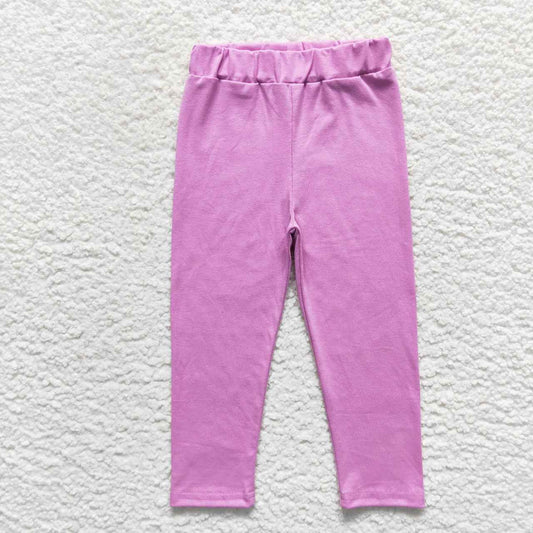 P0211 Kids Girls Light Purple Cototn Legging Pants