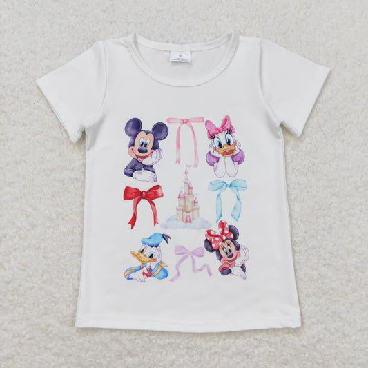 Baby Girls Cartoon Mouse Duck T-shirt Top