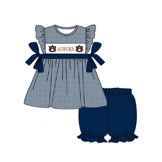 Baby Girls Football Team Auburn Shorts Outfit  Deadline :26th May