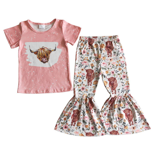 GSPO0030 Western Heifer Pink Floral Outfit