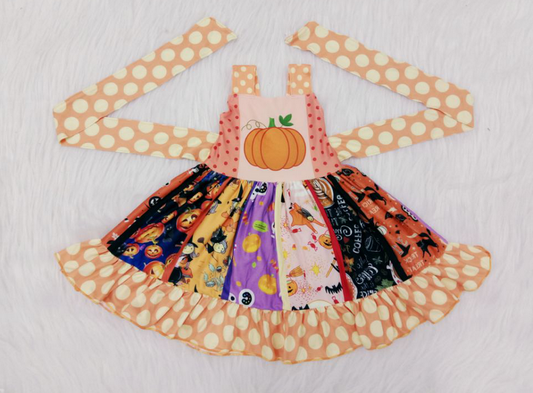 Fall Pumpkin Twirl Dress