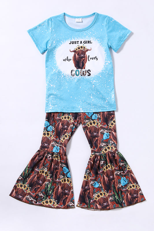 B0-3 Just A Girl Who Loves Cows Boutique Outfit