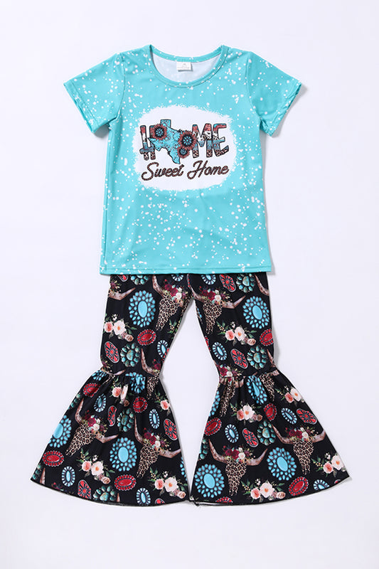 B17-28 Western Design Sweet Home Boutique Girls Outfit