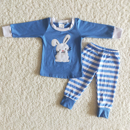 Easter Boys Cute Bunny Pajamas Set