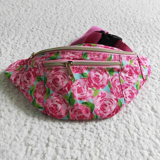 BA0023  Rose Flower Fanny Pack Bag