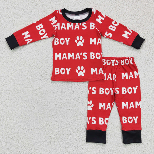 BLP0144 Valentine's Day Mama's Boy Pajamas Set