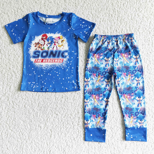 BSPO0015  Children Boys Game Print Outfit