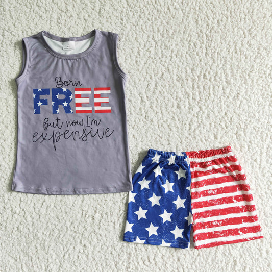 BSSO0036 Summer Boys July 4th Outfit