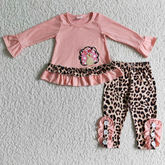 GLP0172 Thanksgiving Turkey Pink Outfit