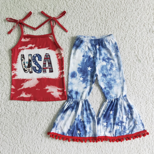 GSPO0068 Baby Girls 4th Of July Outfit