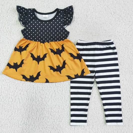 GSPO0171 Kids Girls Halloween Bat Outfit