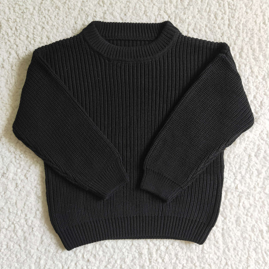 GT0029 Black Color long Sleeve Sweater Top