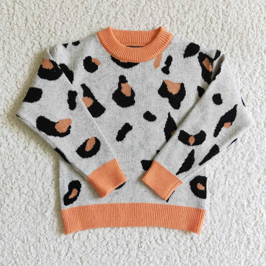 GT0041 Kids Winter Leopard Sweater