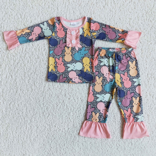 Easter Cute Bunny Pajamas Set