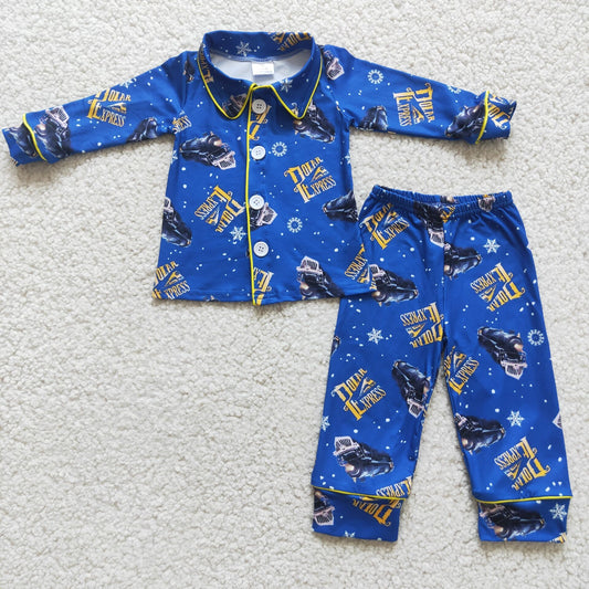 Boys Blue Color Pajamas Set
