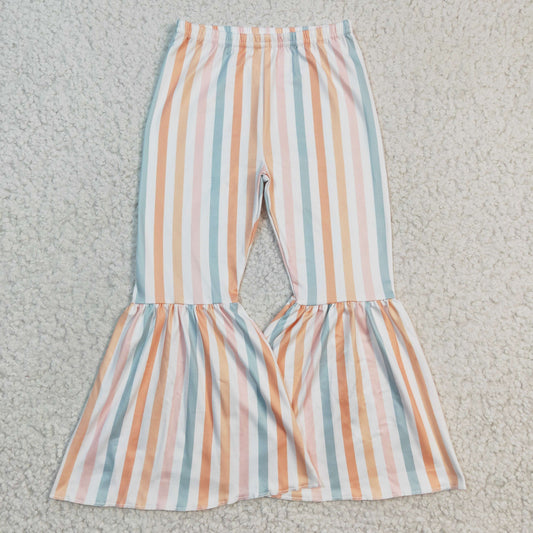 P0059 Baby Girls Striped Bell Bottom Pants