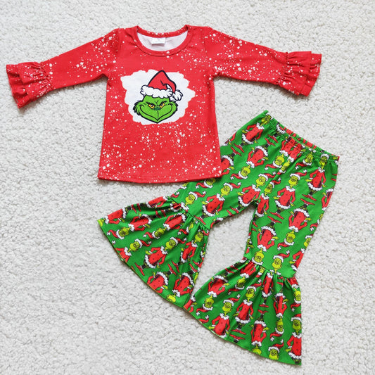 Christmas Green Cartoon Outfit
