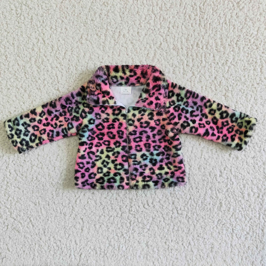 Baby Girls Fall Colorful Leopard Jackets