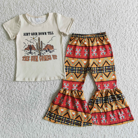 Western Design The Sun Comes  Up Cactus Outfit