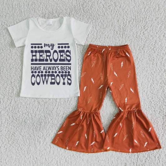 B15-30 Western Design Heroes Cowboys Set Spring Boutique Outfit