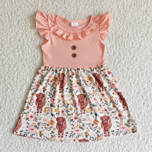 Summer Cute Heifer Pink Dress